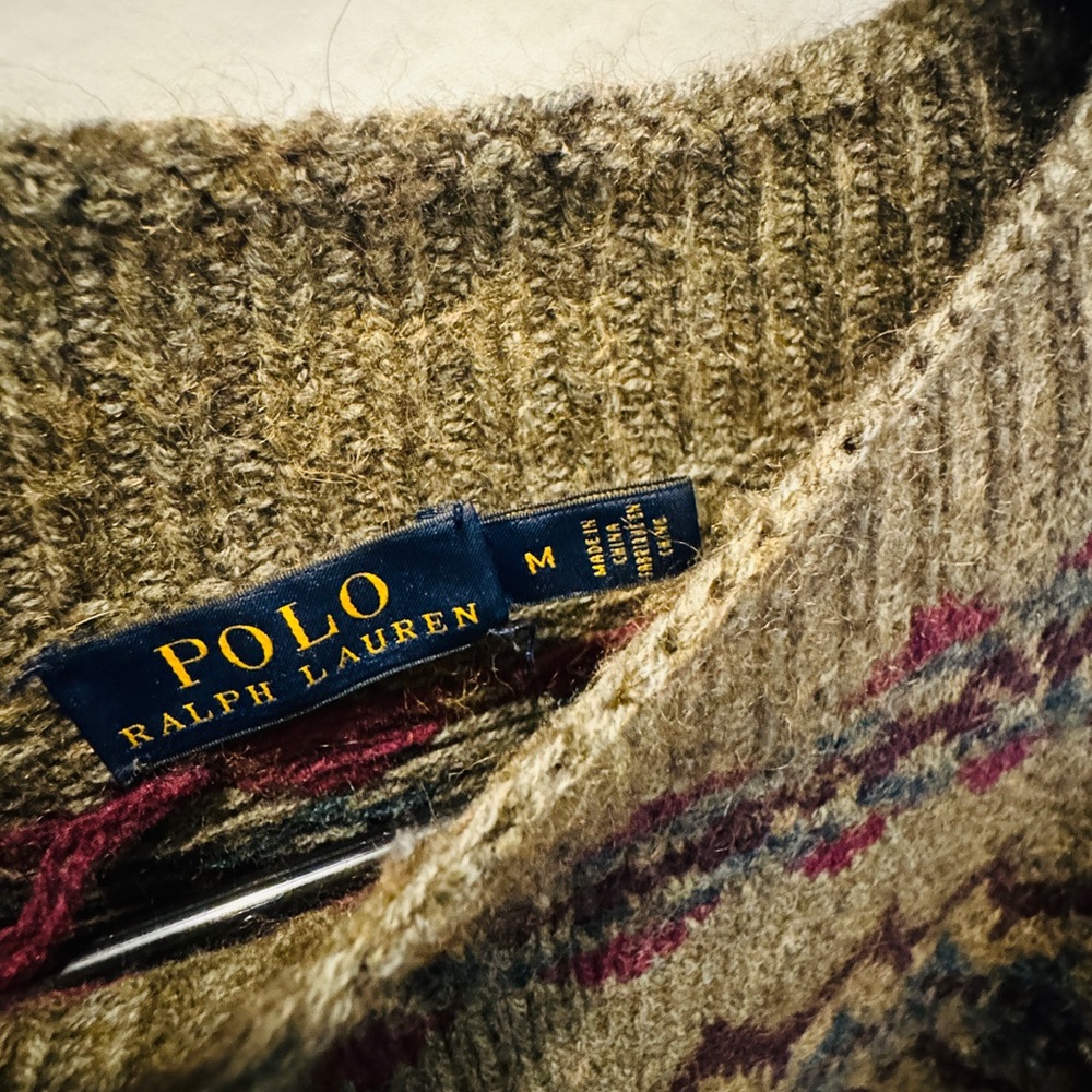 Polo by Ralph Lauren Multicolor Patterned Sweater - Picture 3 of 7